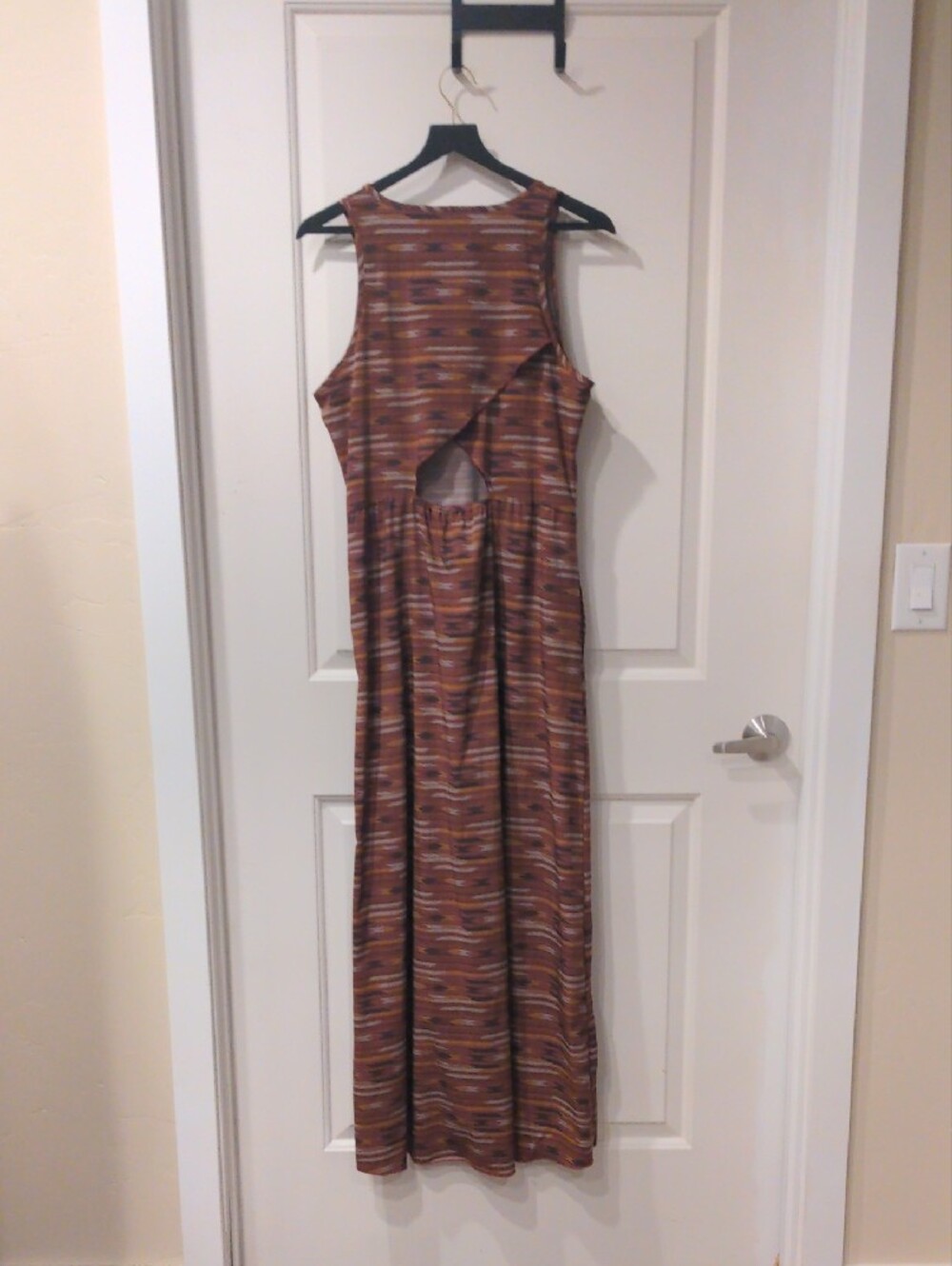 Toad&Co Brown and Rust Striped Sleeveless Maxi - Picture 3 of 5